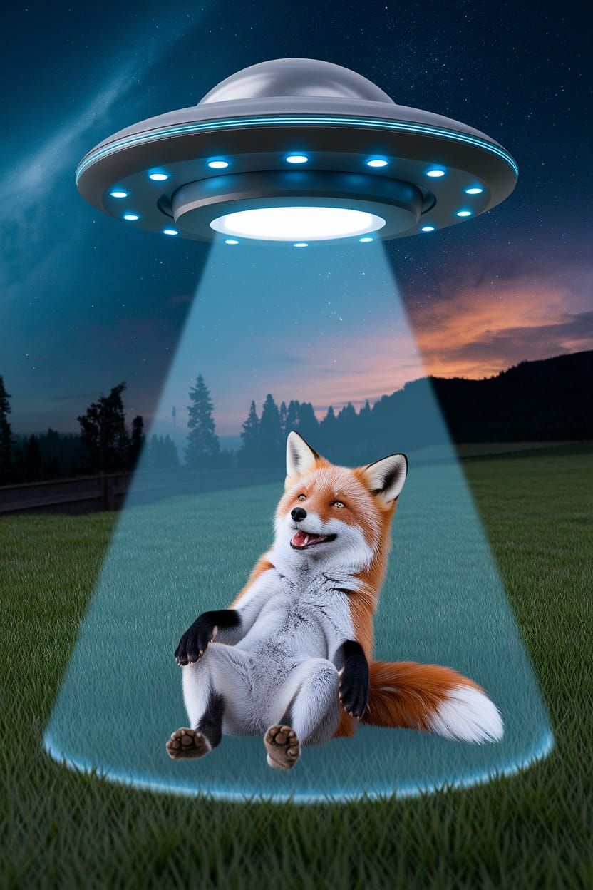 Fox Abduction: A Surreal Encounter with a UFO