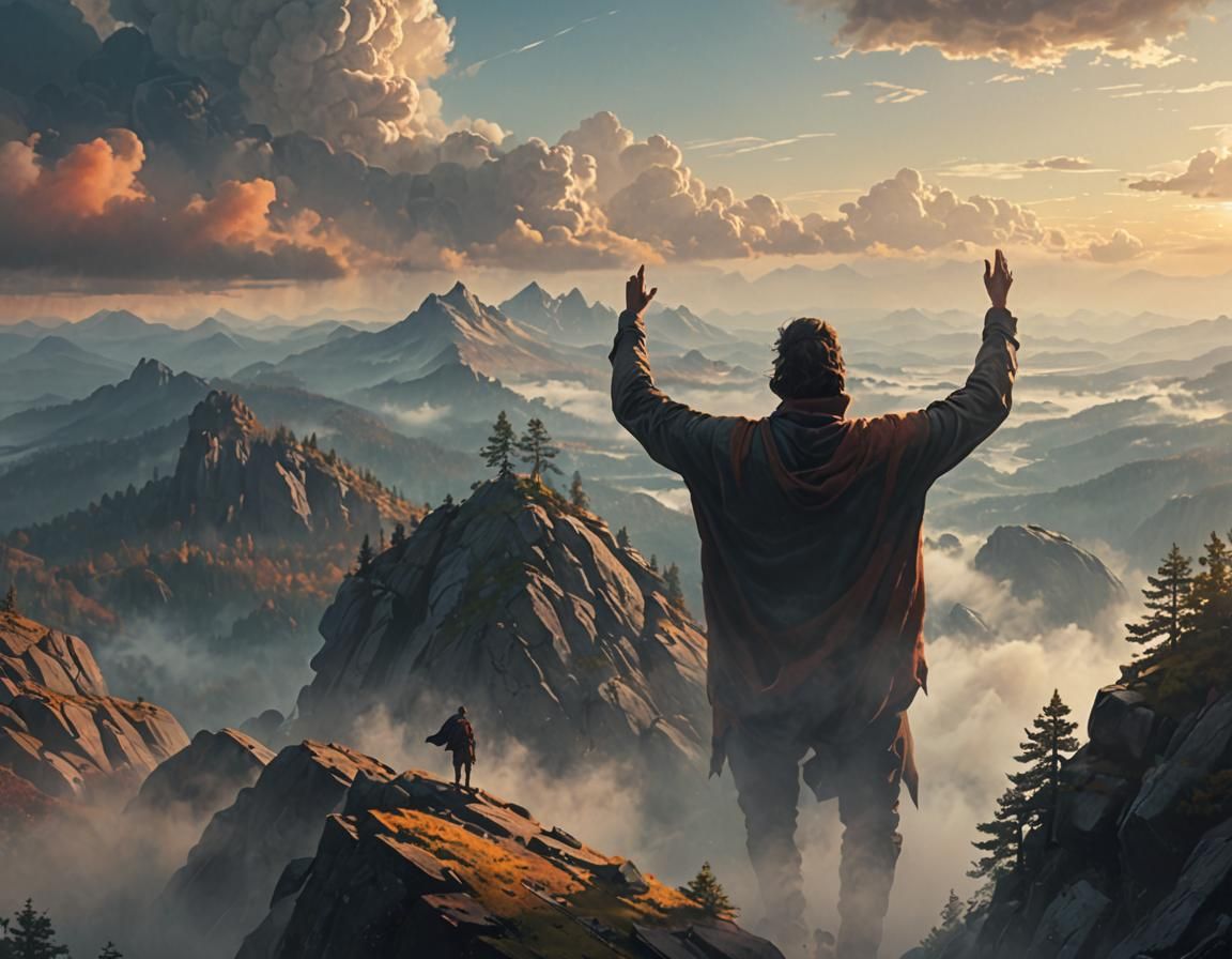 Misty Mountain Peak Concept Art