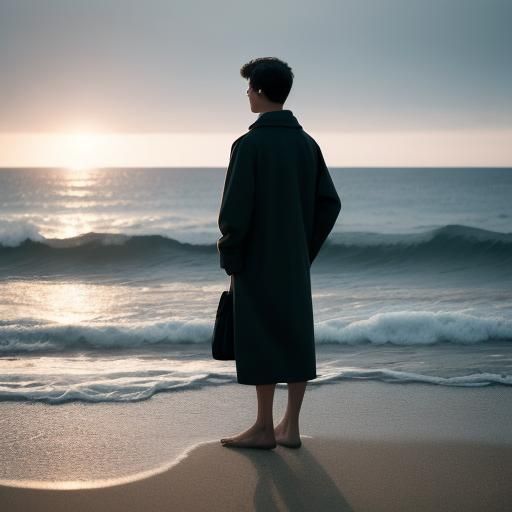 1boy, 15 y.o., short black hair, blue eyes, ((tan skin)), le...