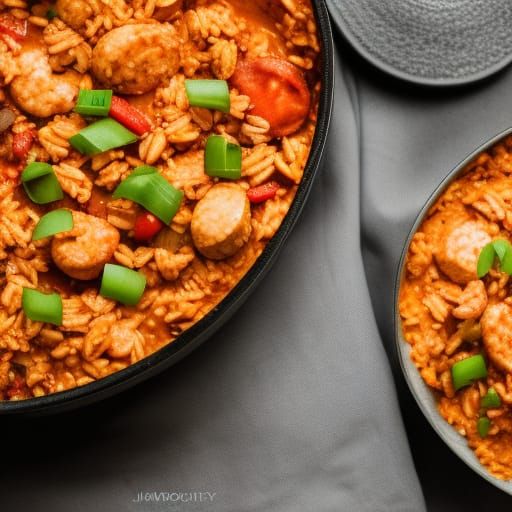 Delicious Jambalaya in Sharp Focus