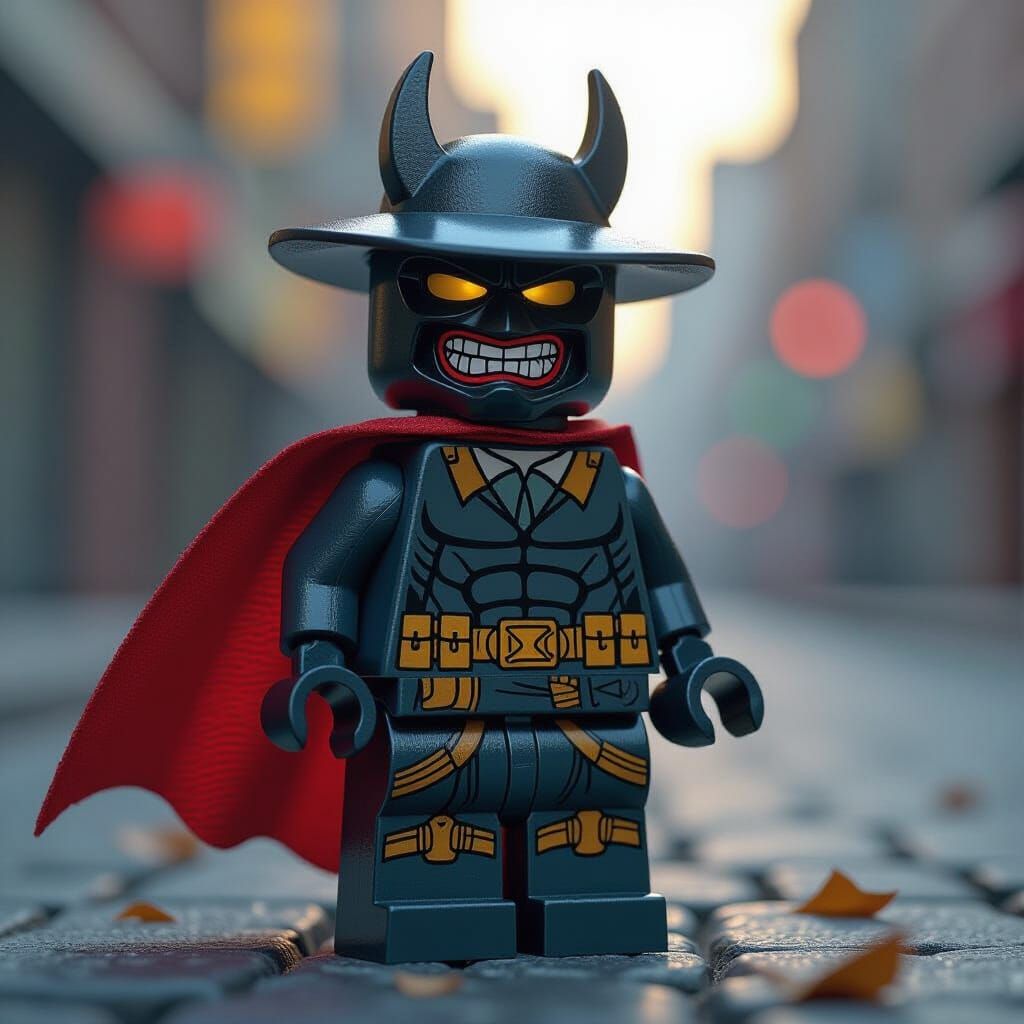 Lego Supervillain: Ironic Horror Digital Art