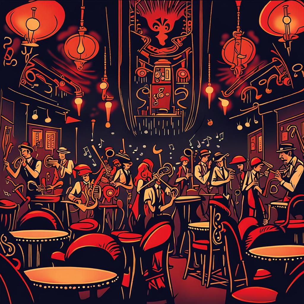 1920s Jazz Club in Hiroshi Nagai Style