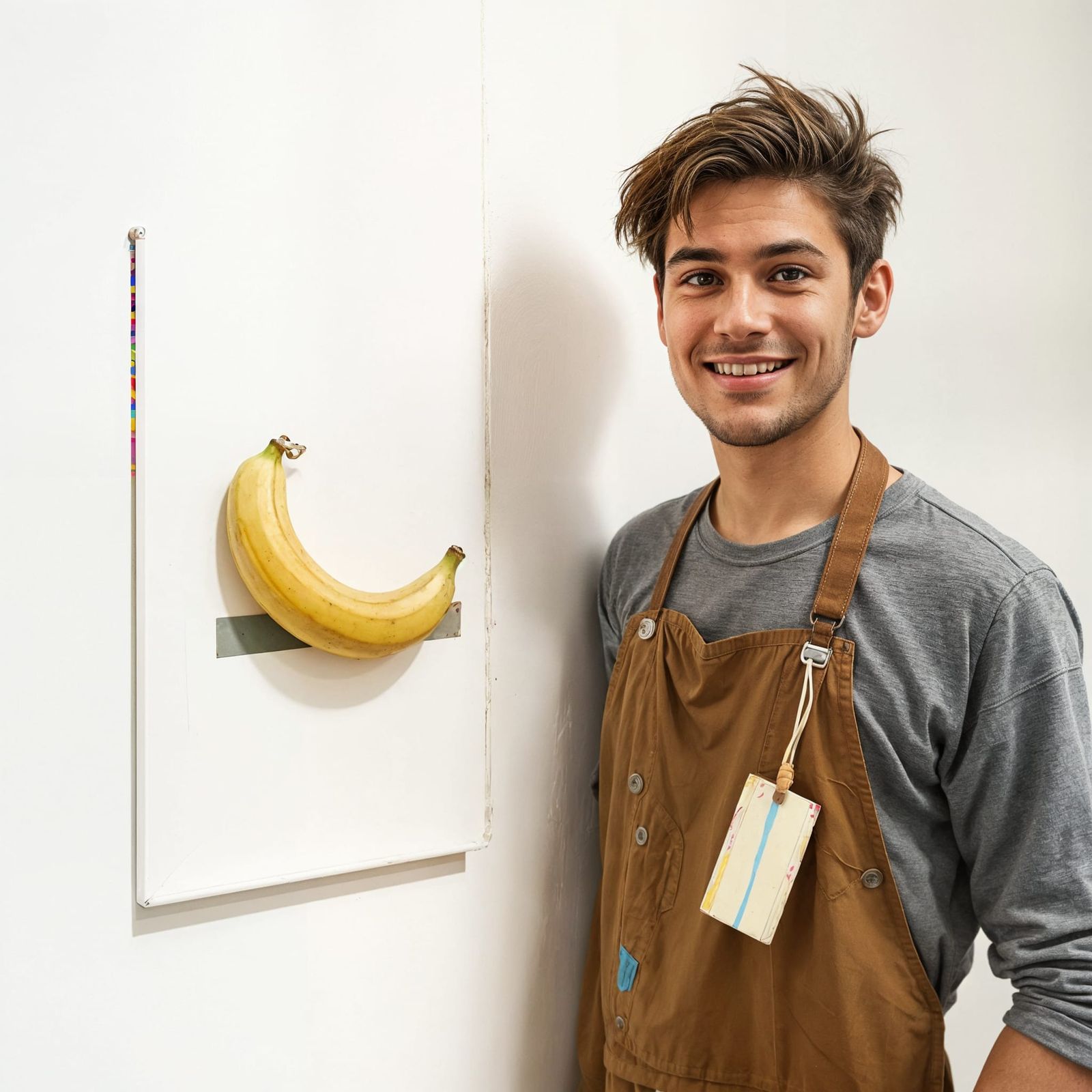Young Artist Sells Humorous Banana Art for Low Price