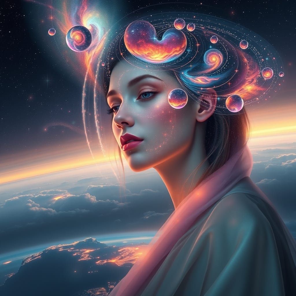 Cosmic Goddess of Shifting Nebulae