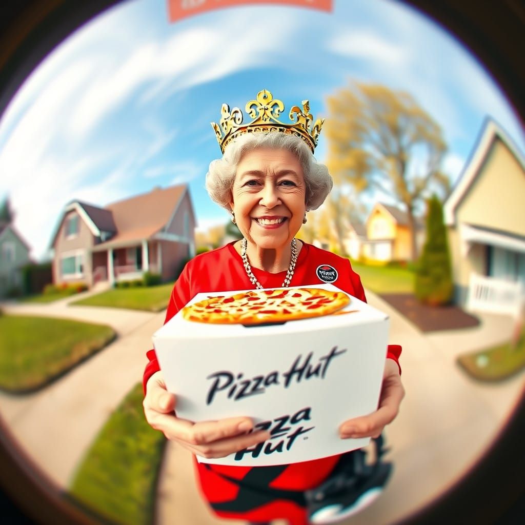 The Queen Delivers, a Humorous Peephole View