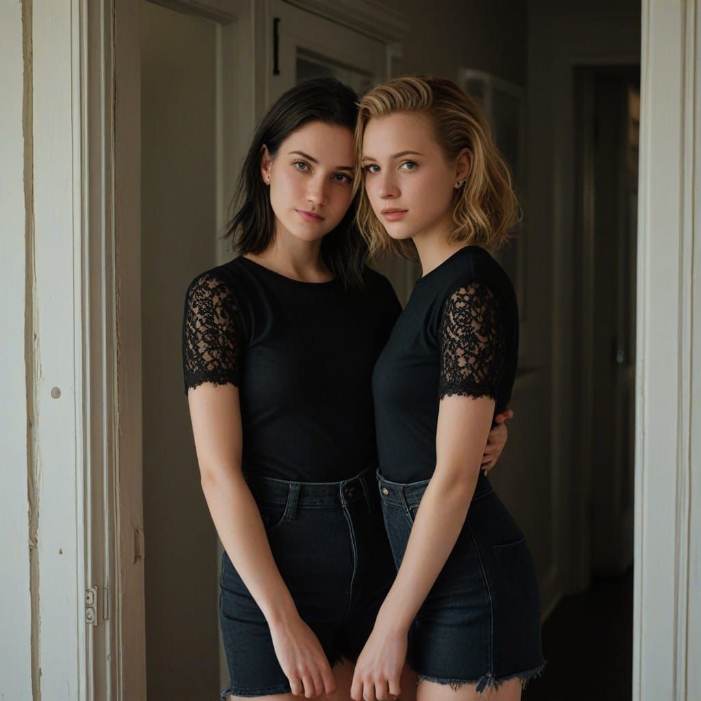 Tender Teenage Love in Warm, Intimate Light