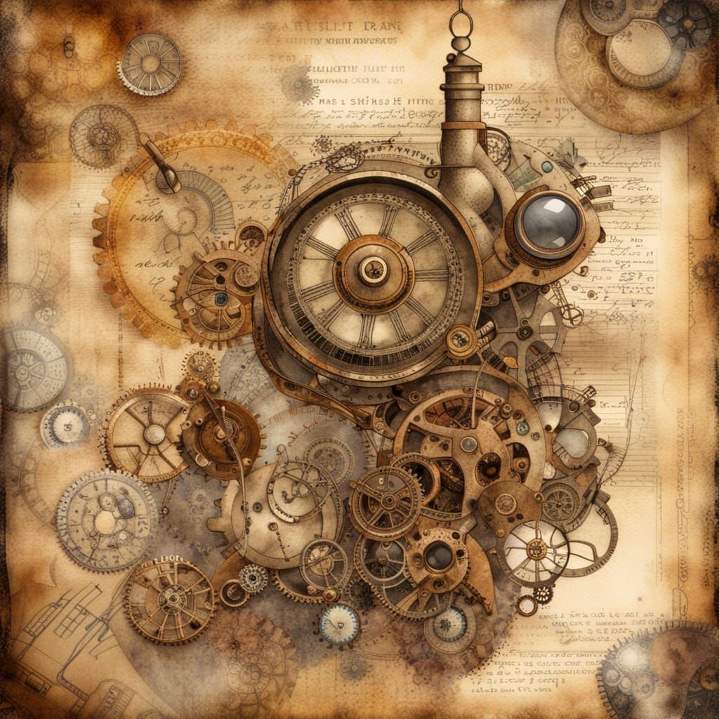 Steampunk Concept Art Sketches