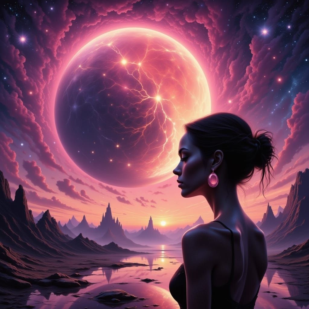 Reflections spill from us