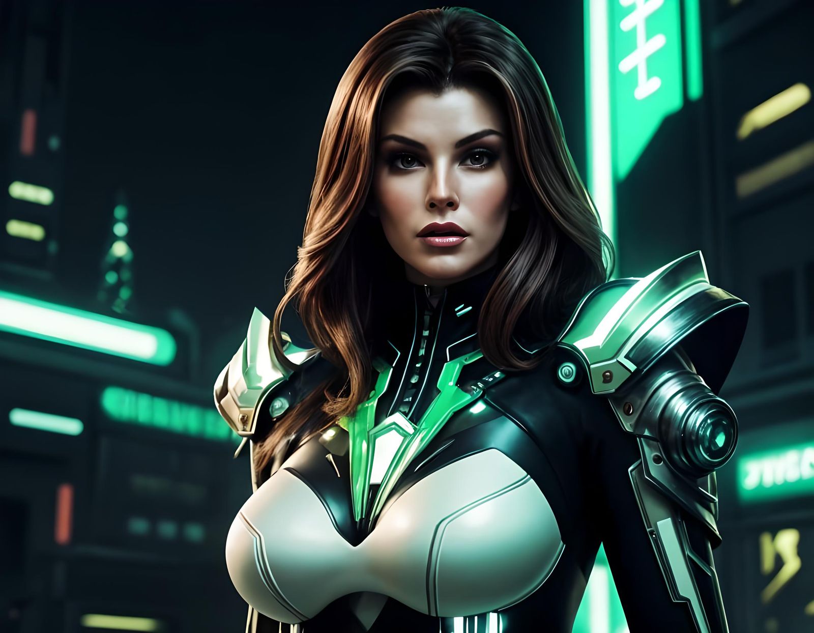 Raquel Welch in Futuristic Cyberpunk Fashion