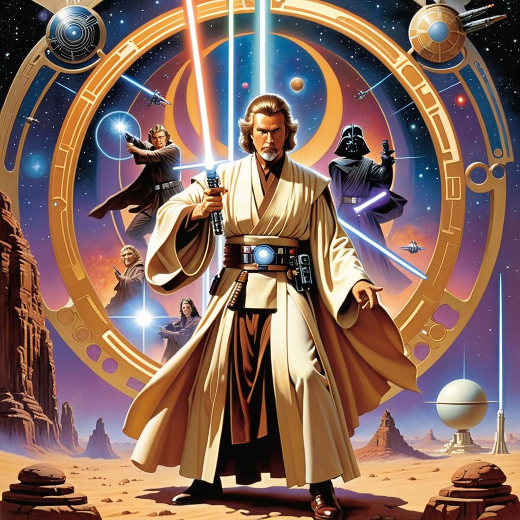 Jedi Quantum Equilibrium in Movie Poster Style
