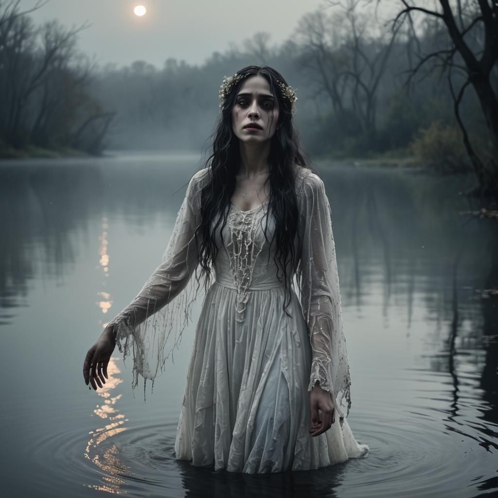 La Llorona in Gothic Realism by Moonlight