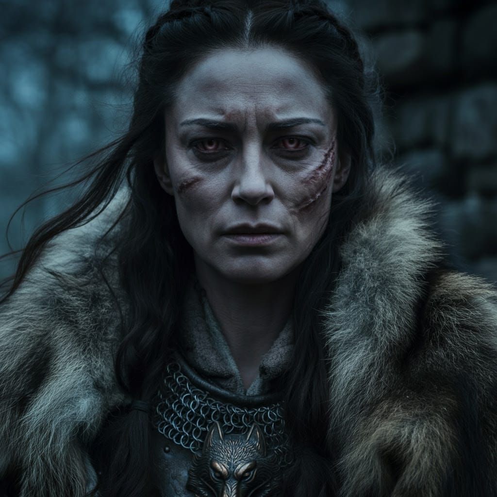 Serbian Vampire Warrior in Medieval Fantasy Style