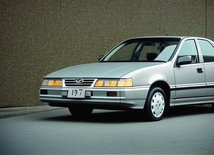 1990 Hyundai Sonata Y2 in Ghost Gray