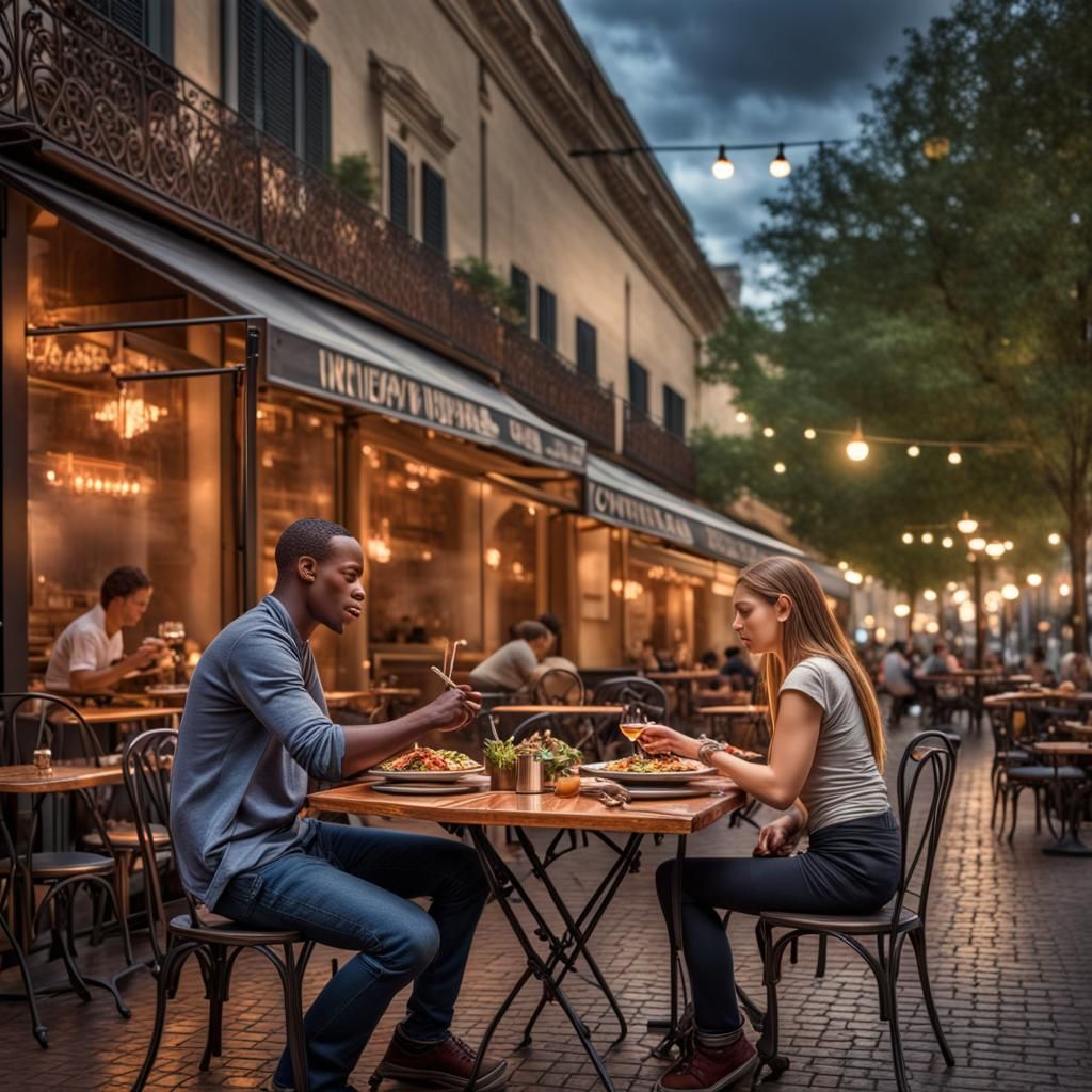 Romantic Cafe Dinner with Live Music