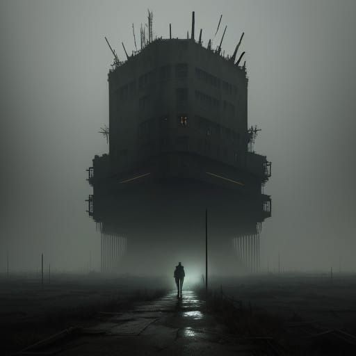 Post-Apocalyptic Nightmare in Dark, Muted Tones