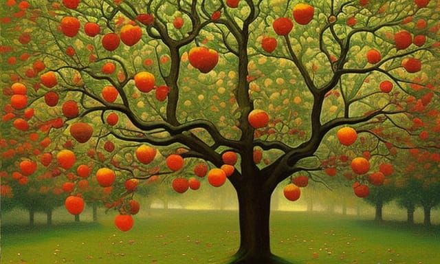 Infinite Consciousness in Apple Network: Detailed 8K Render