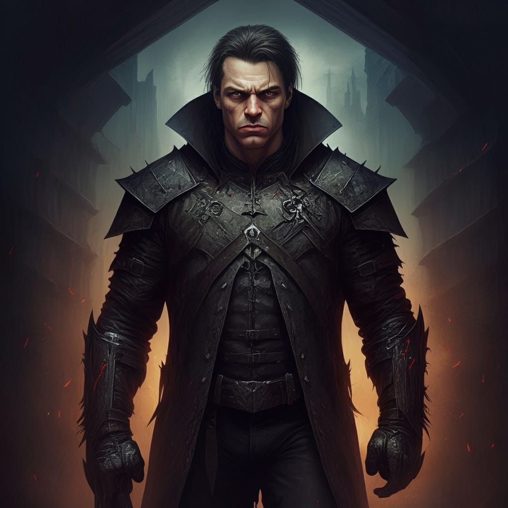 Grimdark Comic Book Illustration