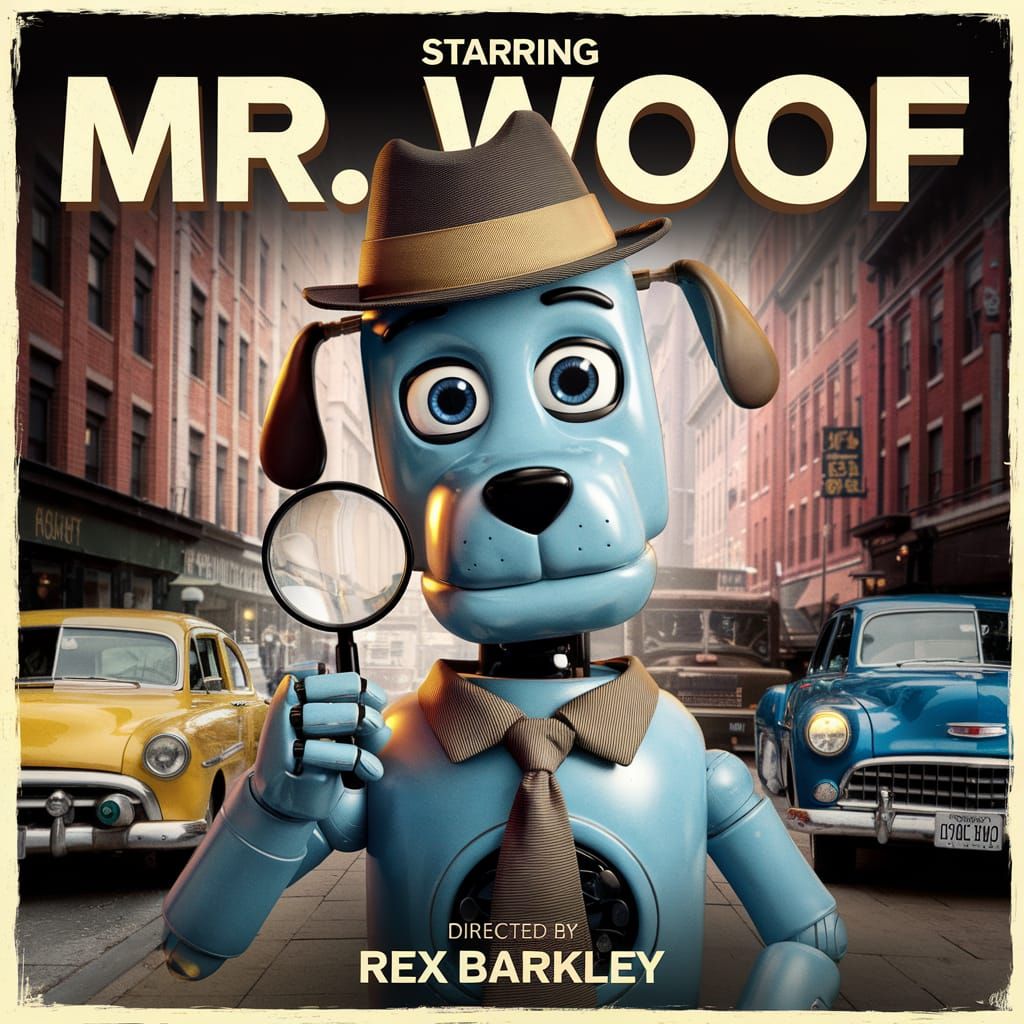 Robotic Dog Detective Movie Poster