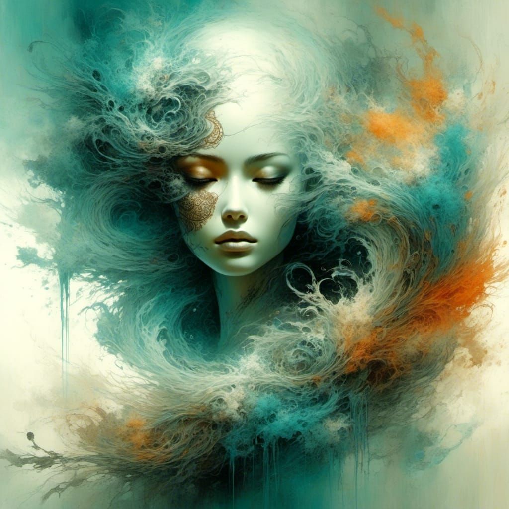 Yin Yang in Ethereal Fantasy Art Style