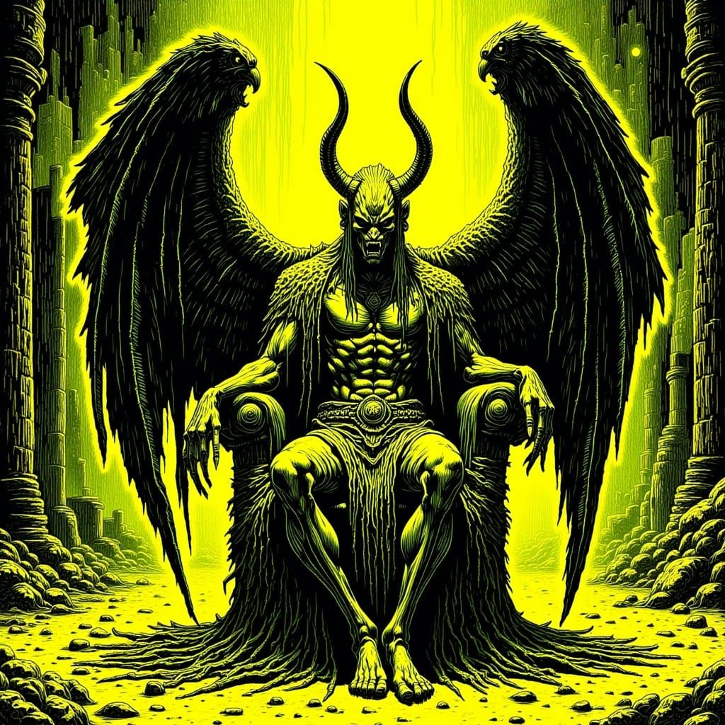 Eldritch Horror: The King in Yellow Linocut