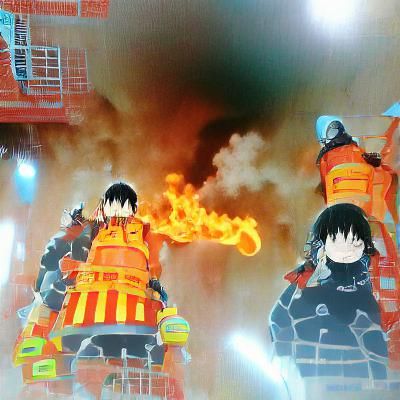 Image Generated From FIRE FORCE Prompt