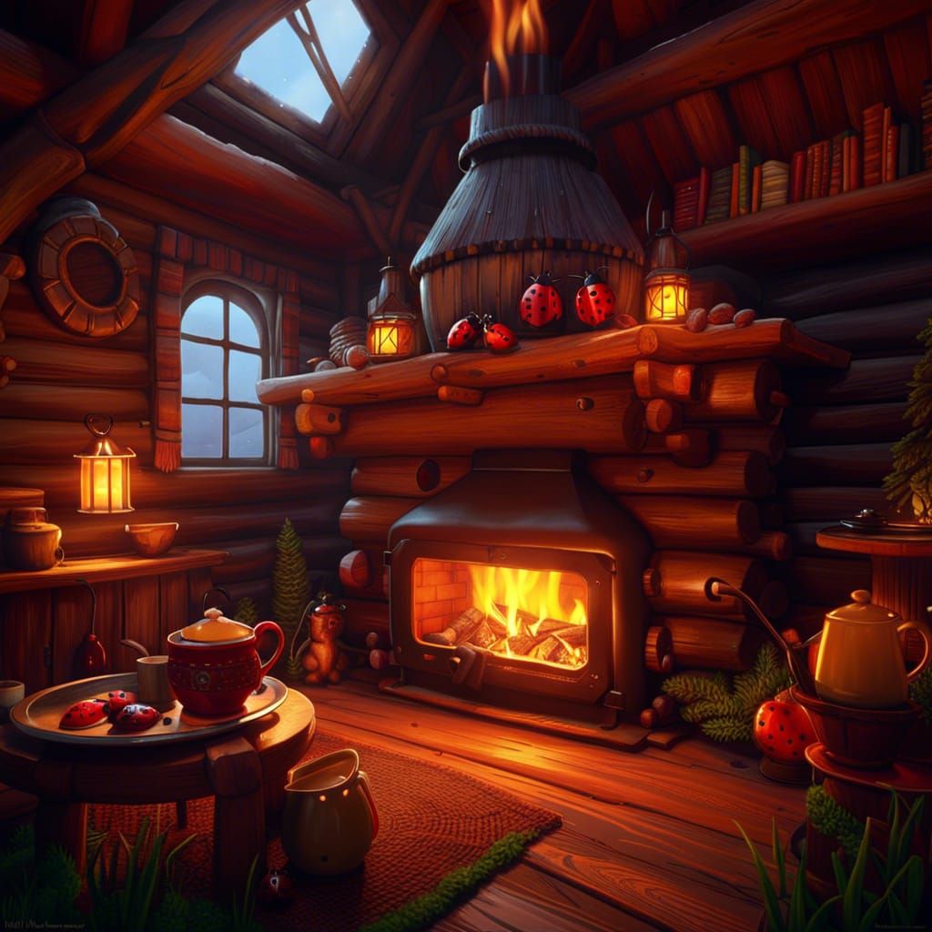 Cozy Cabin Interior