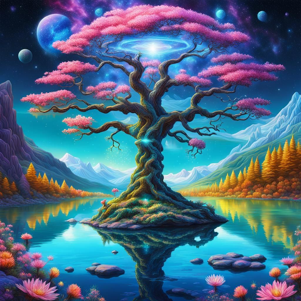 Cosmic Fairy Kingdom by Pablo Amaringo