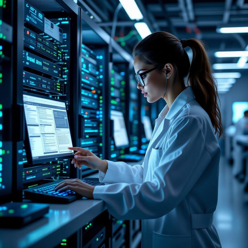 Futuristic Data Center Analysis Inspired by Syd Mead