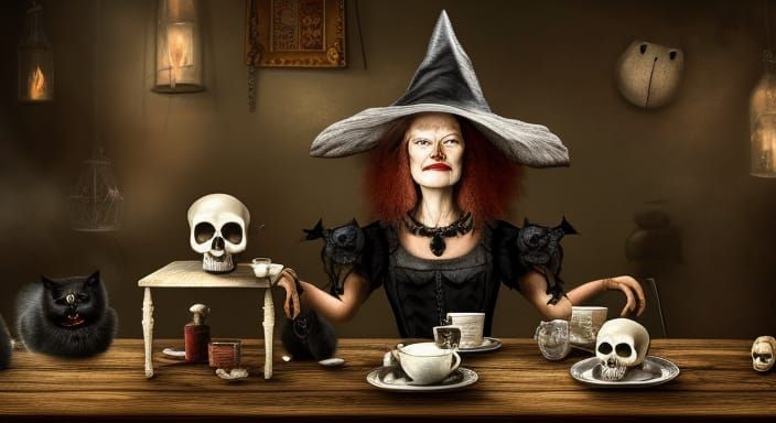 Witch in Workshop: Realistic Fantasy Portrait