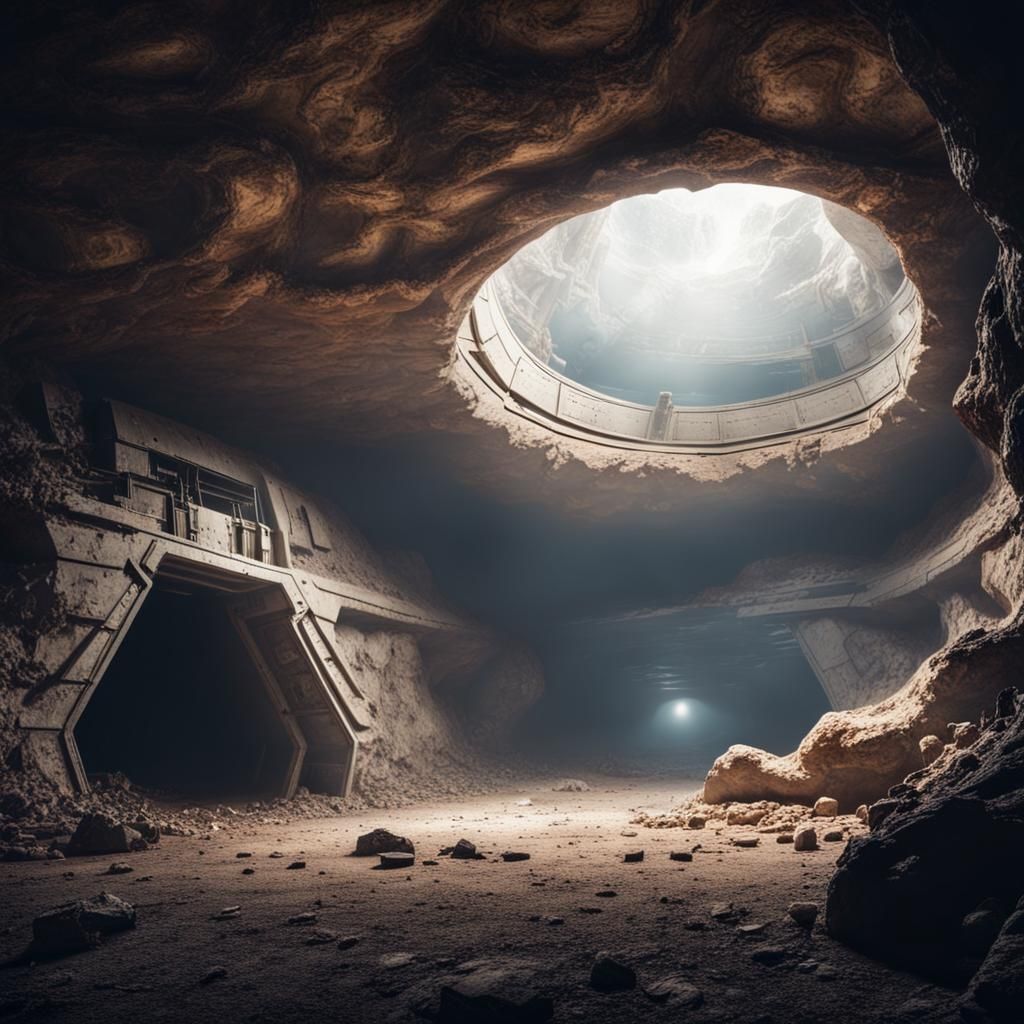 Underground Alien Spaceship Interior Discovered