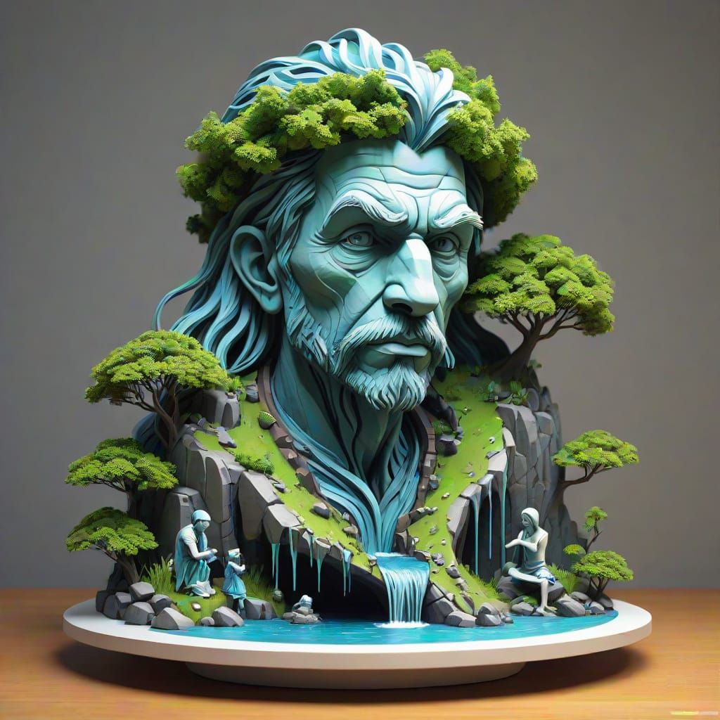 Living 3D Doodles Sculpture
