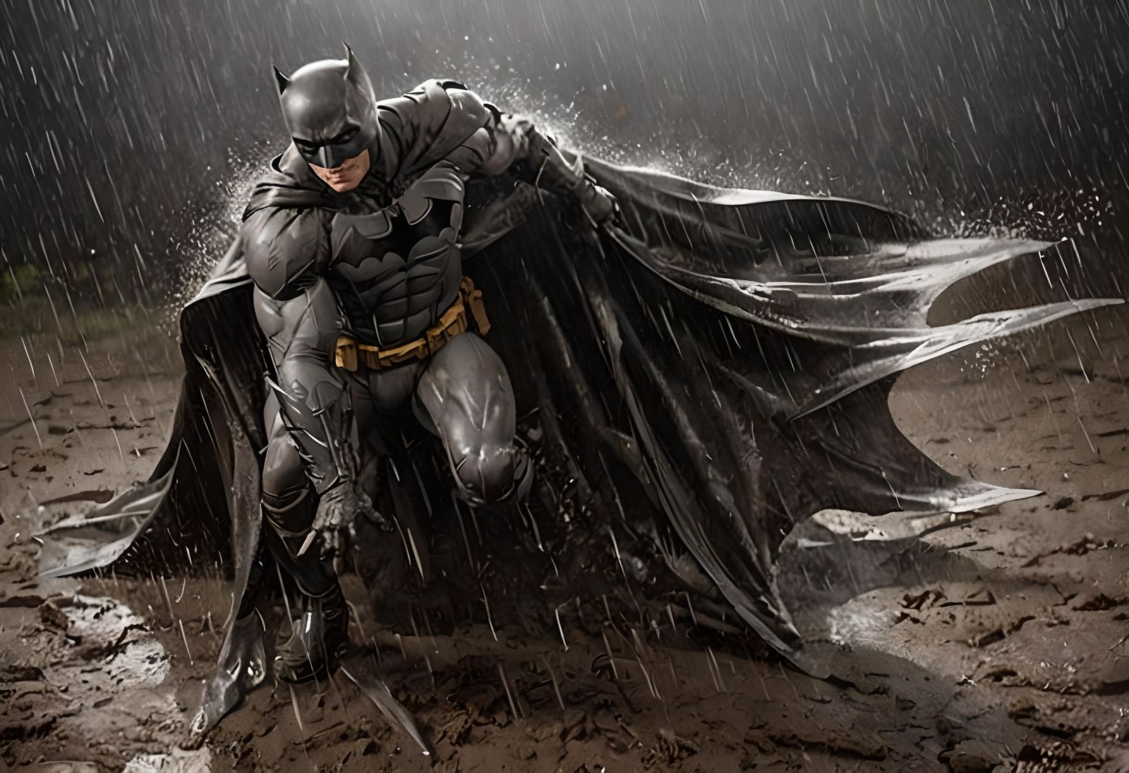 A Wet Dark Knight