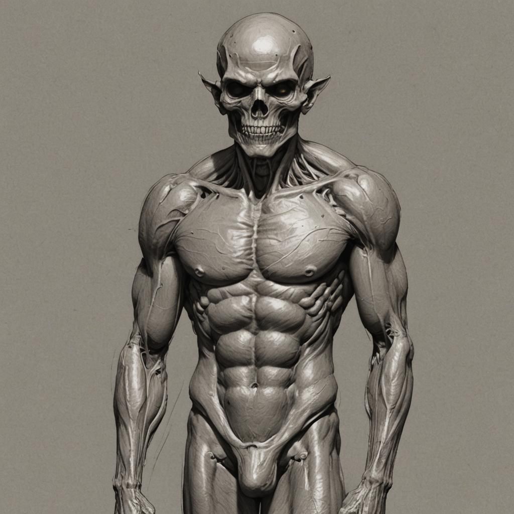 Anatomical Study in a Realistic Style