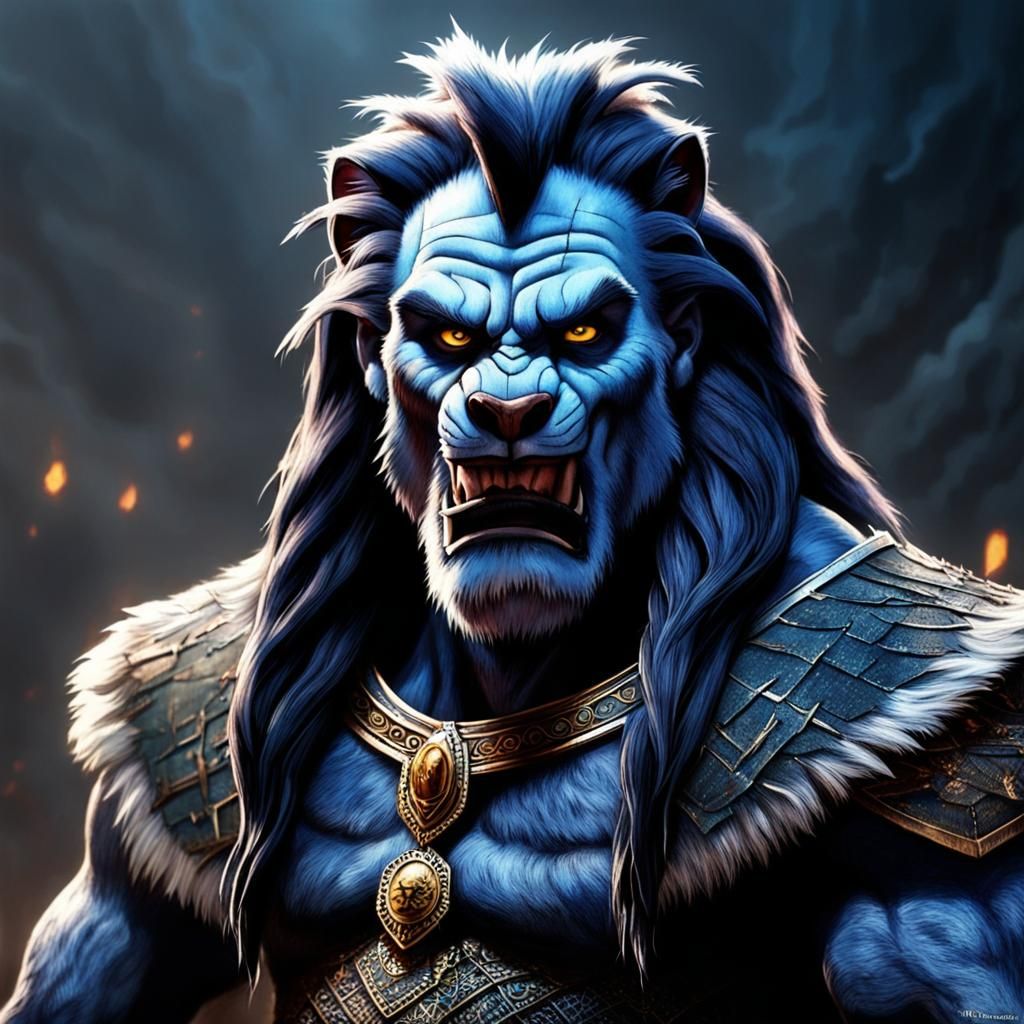 Realistic Scar as Evil King