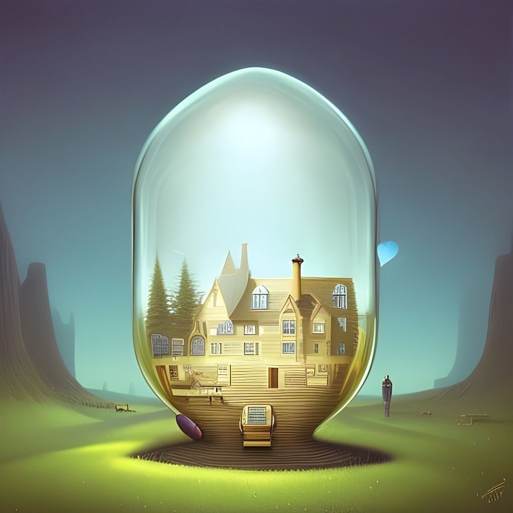 Surreal Glass Heart Inspired by Masters