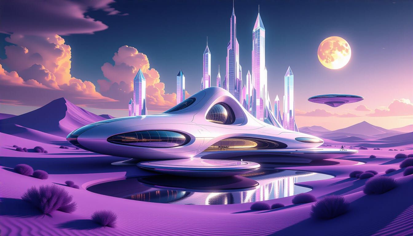 Alien Architectural Masterpiece in Photorealistic Style
