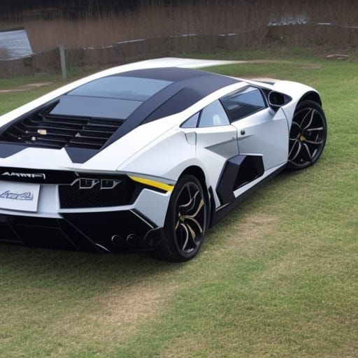 AI Generated Lamborghini Car Rendering