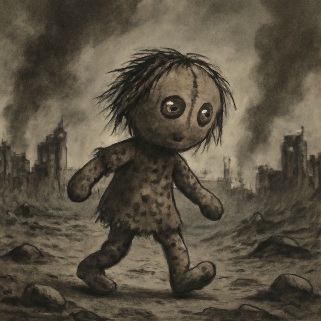 Ragged Doll on Desolate Battlefield