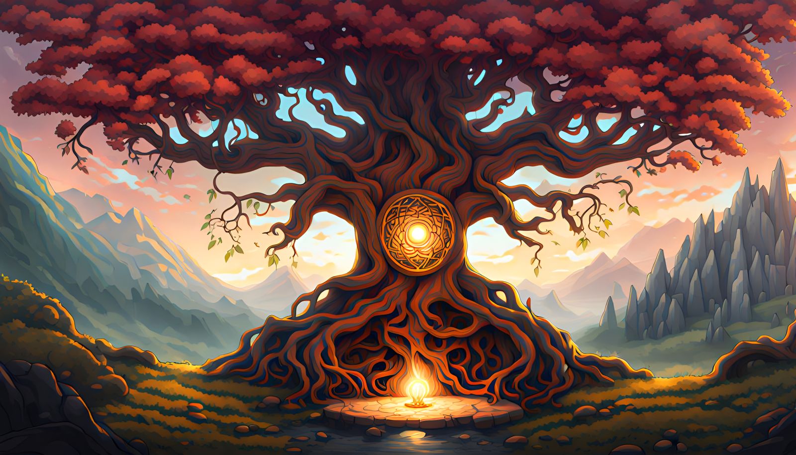 Majestic Yggdrasil: The World Tree