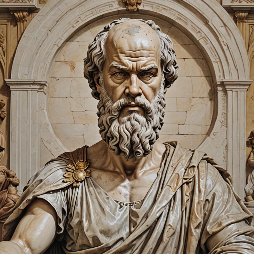 Hyperrealistic Portrait: Socrates in Athens