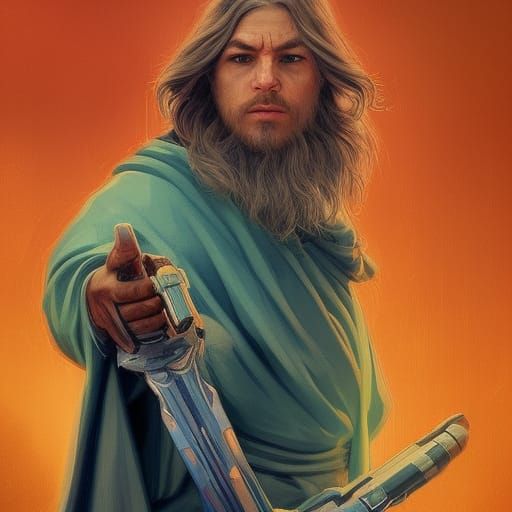 Hyperdetailed Jedi Portrait in Unreal Engine 5