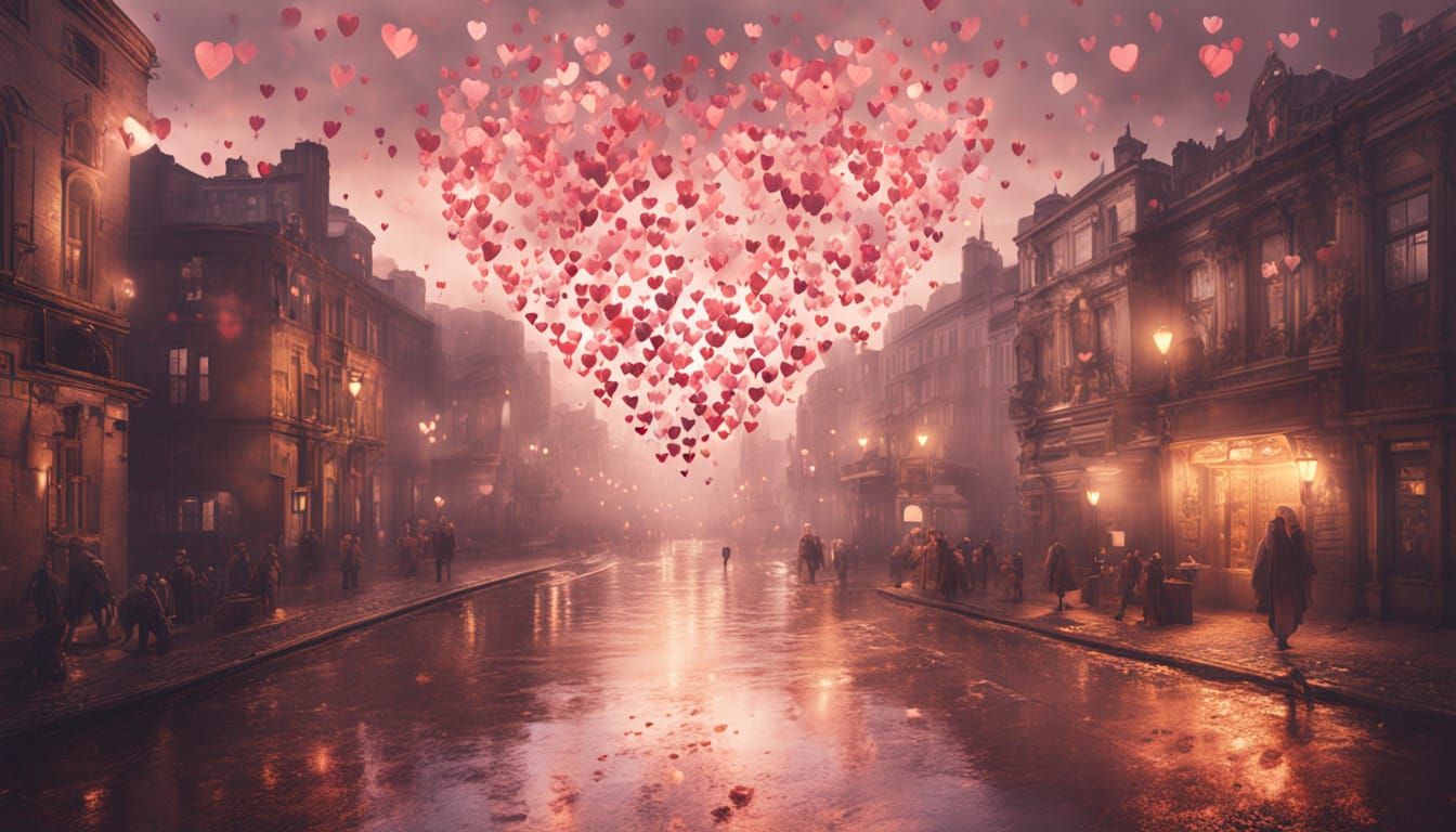 Whimsical City Romance in Dreamy Pastel Hues