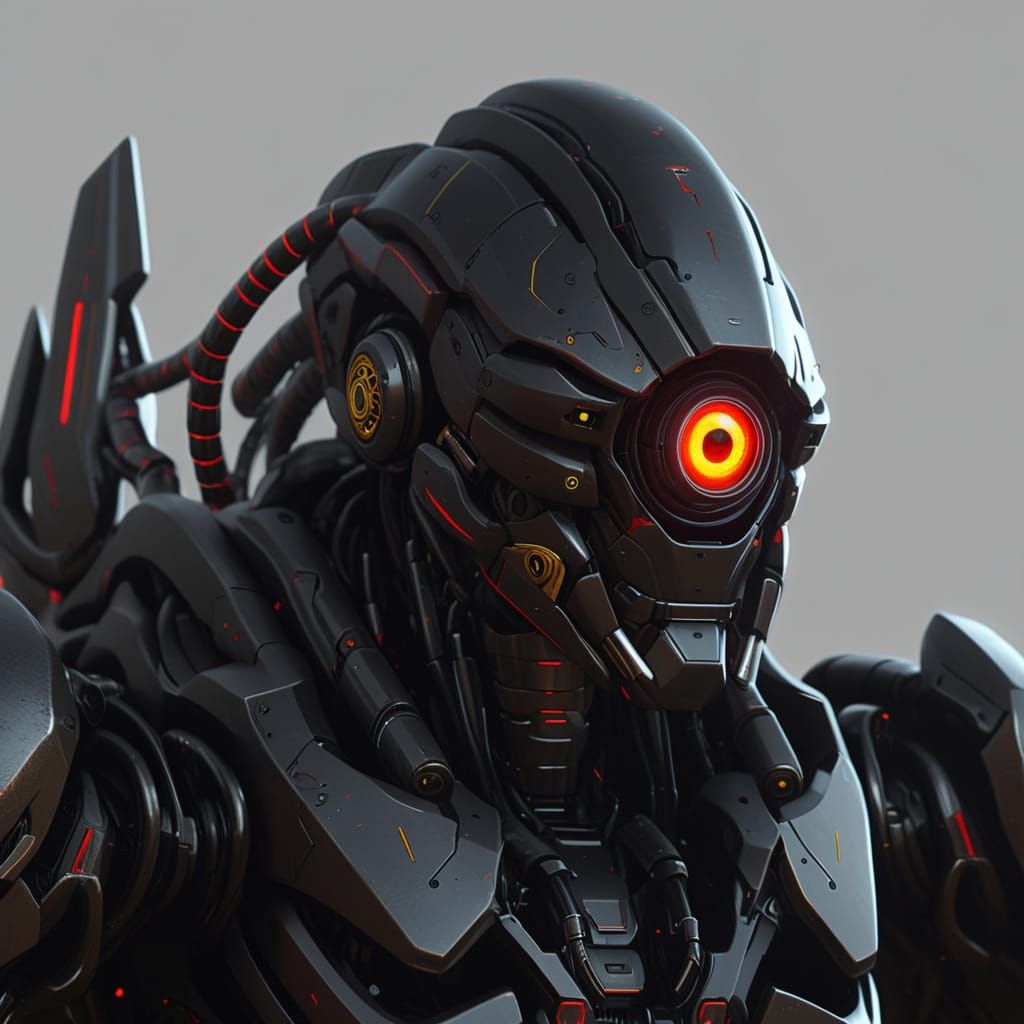 Surrealistic Robot in Cosmic Chaos