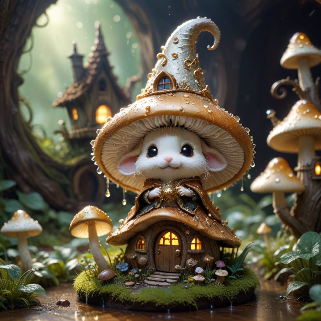 Mushroom House: A Tiny Wizard's Fairytale Home