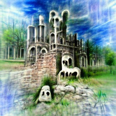 Gothic Ghost Castle Ruins