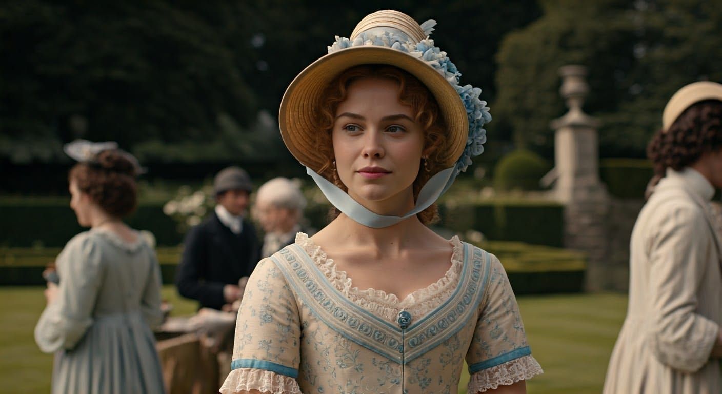 Elegant Lady at a Timeless Outdoor Gala