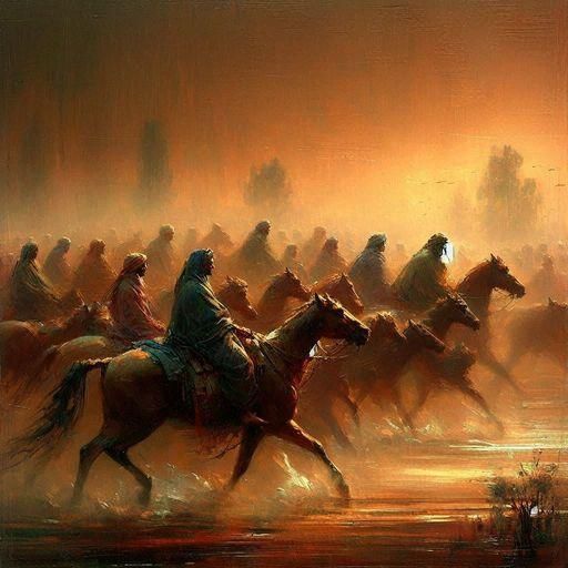 Exciting Horse Race in Progress