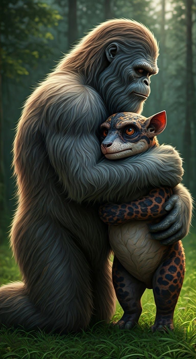 Sasquatch and Chupacabra: A Wildlife Moment