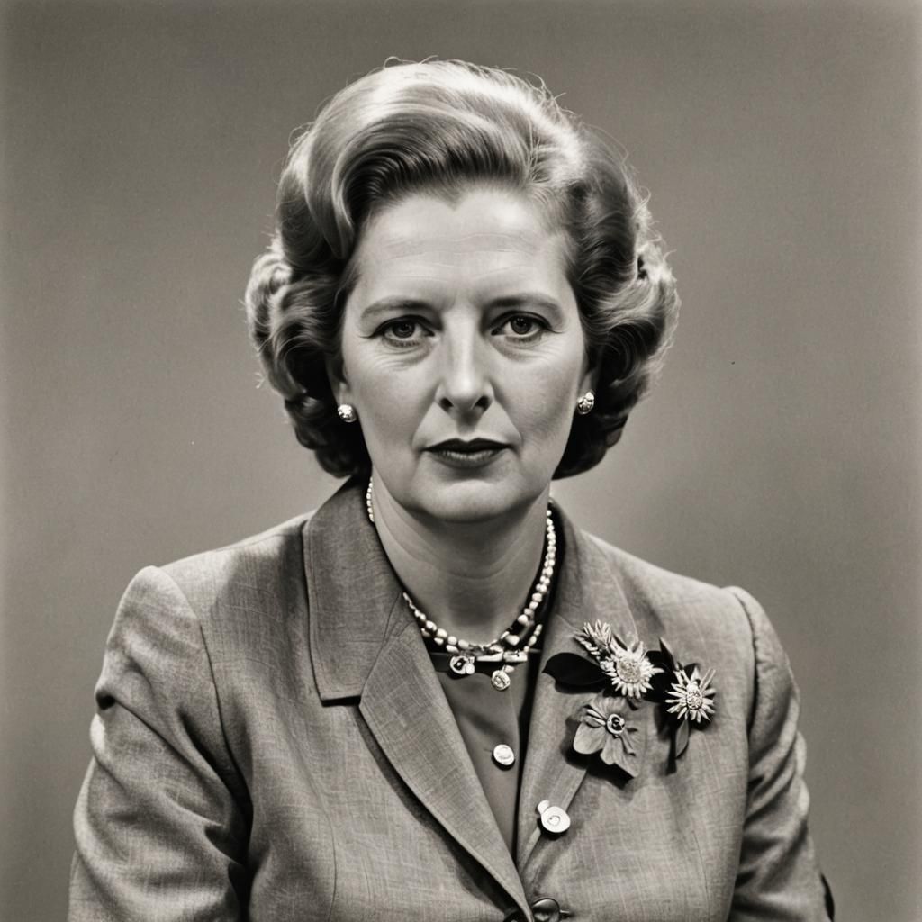 Young Margaret Thatcher Portrait