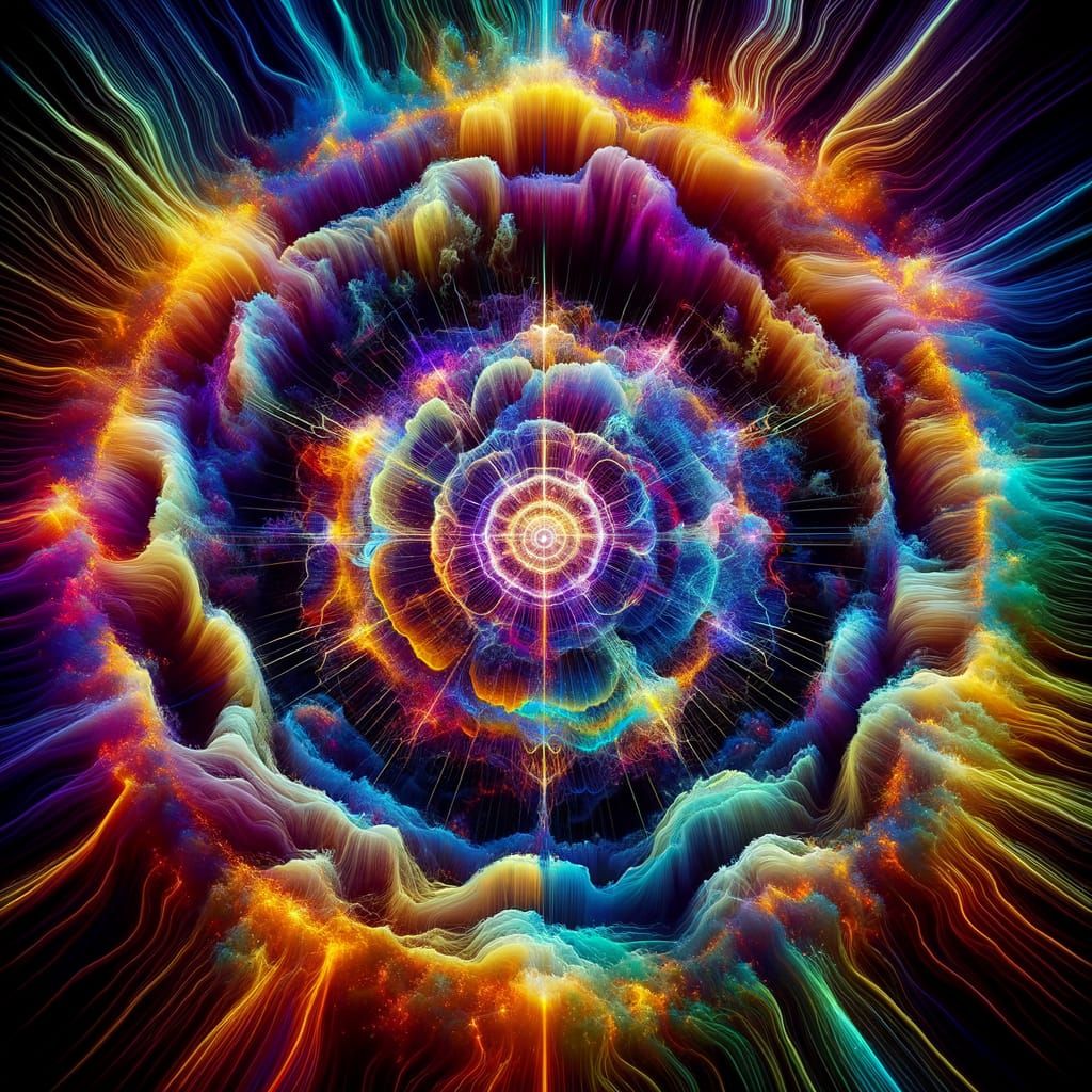 Electromagnetic Energy Field in Neon Hologram